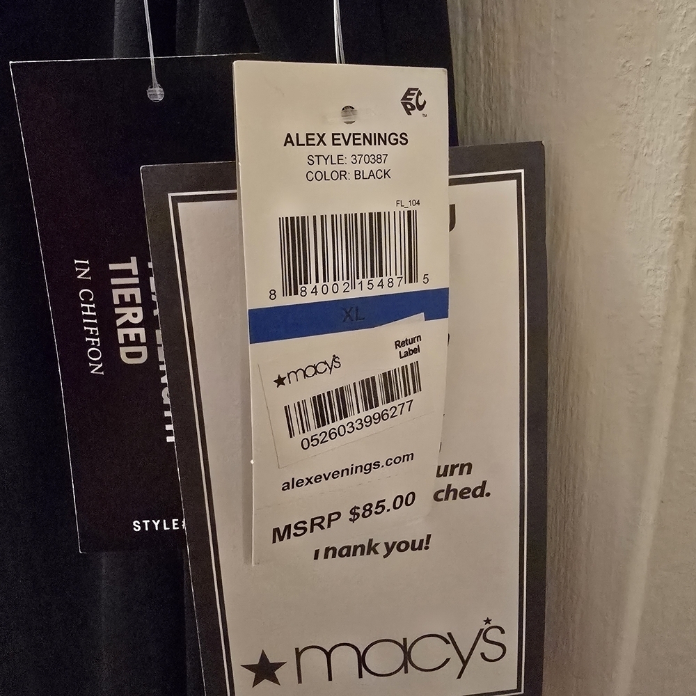 Alex Evenings Black Women's Skirt Size XL Formal Or Wedding Guest - Picture 4 of 5